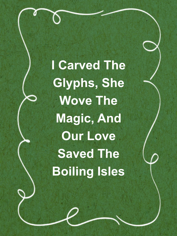 Cover image for I Carved The Glyphs, She Wove The Magic, And Our Love Saved The Boiling Isles